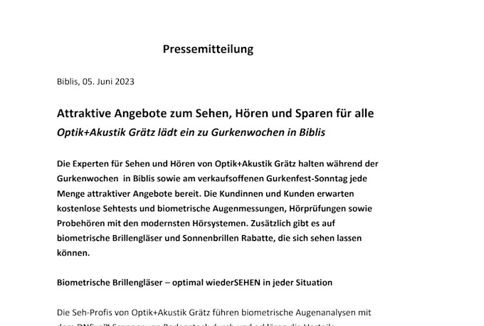 write a clear, concise and convincing press release